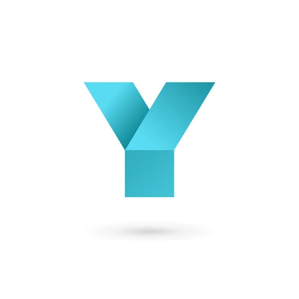Элементы шаблона логотипа Y буквы — стоковый вектор