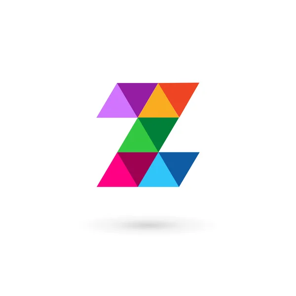 Z harfi mozaik logo simge tasarım şablonu öğeleri — Stok Vektör