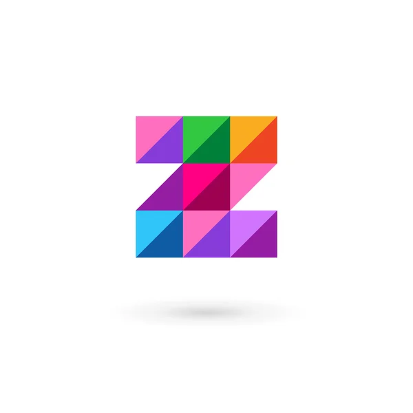 Buchstabe z Mosaik Logo Symbol Design-Vorlage Elemente — Stockvektor