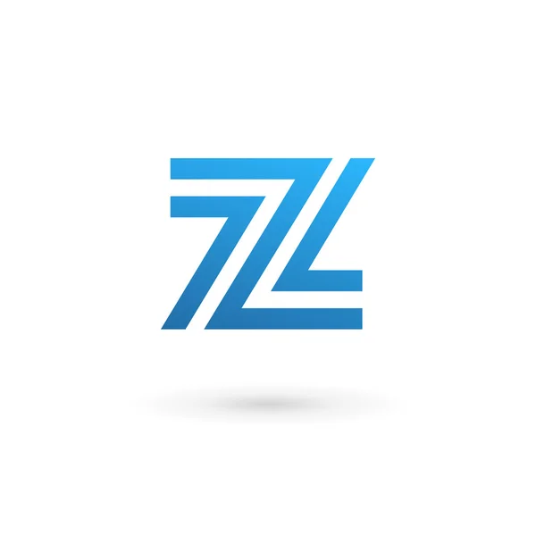 Letra Z icono del logotipo elementos de plantilla de diseño — Archivo Imágenes Vectoriales