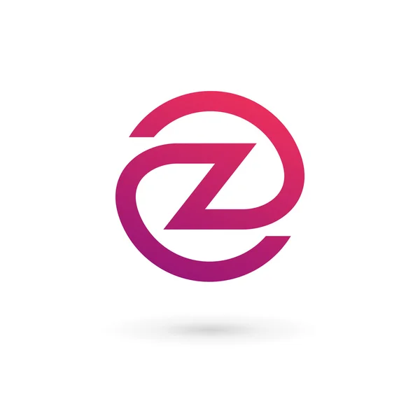 Z logo pictogram ontwerp sjabloon briefelementen — Stockvector