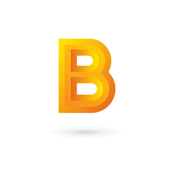 Letter B logo icon design template elements — Stock Vector