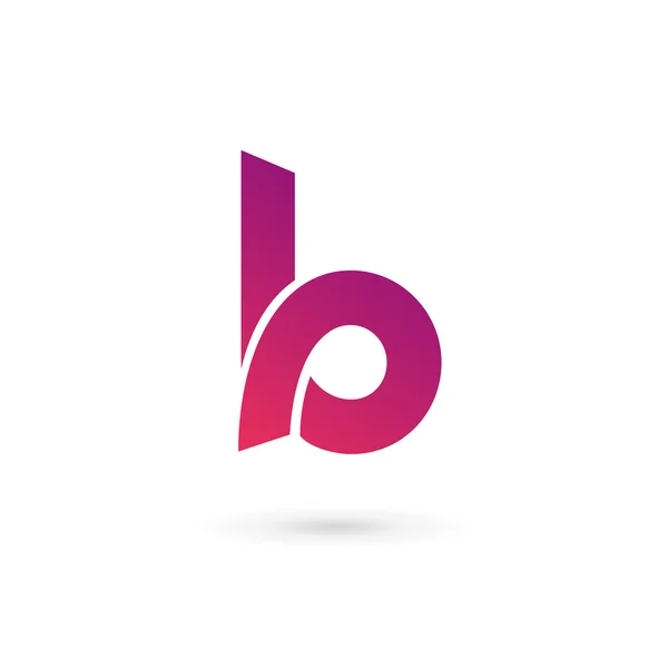 Lettre B Éléments de modèle de conception d'icône de logo — Image vectorielle