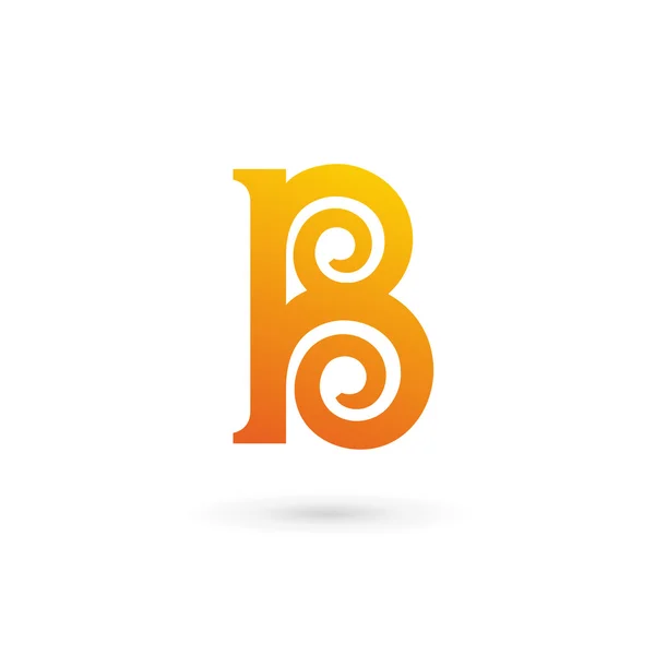 Carta B Logo Icon Design Elementos do modelo —  Vetores de Stock