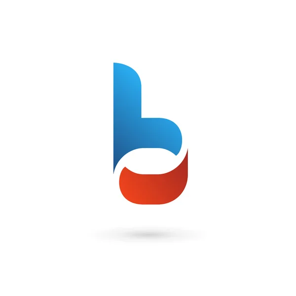 Letra B Logo Elementos de plantilla de diseño de iconos — Vector de stock