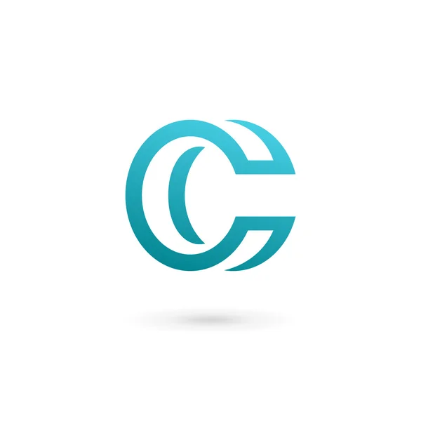 Lettera C logo icona elementi modello di design — Vettoriale Stock