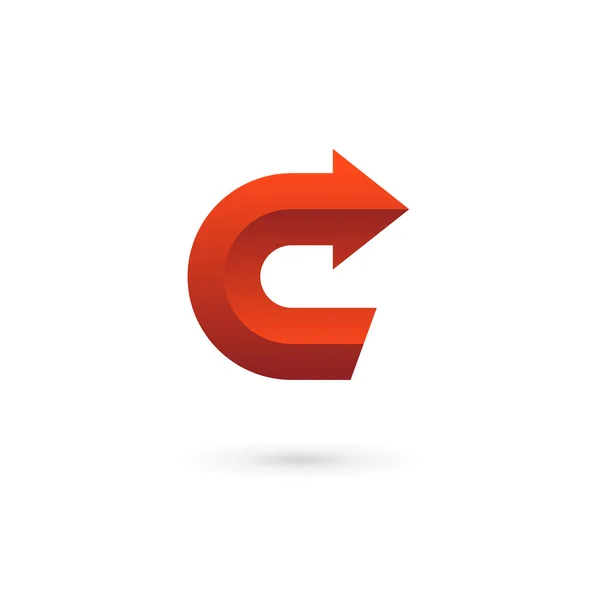 Элементы шаблона логотипа C буквы — стоковый вектор