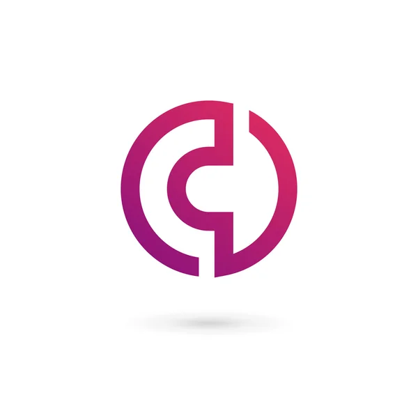 Letter C logo pictogram ontwerp template elementen — Stockvector