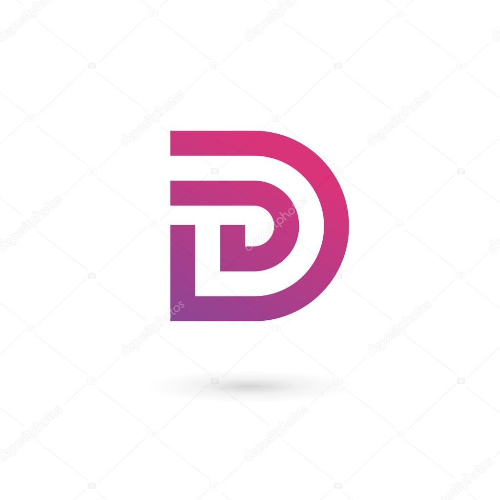 Letter D logo icon design template element