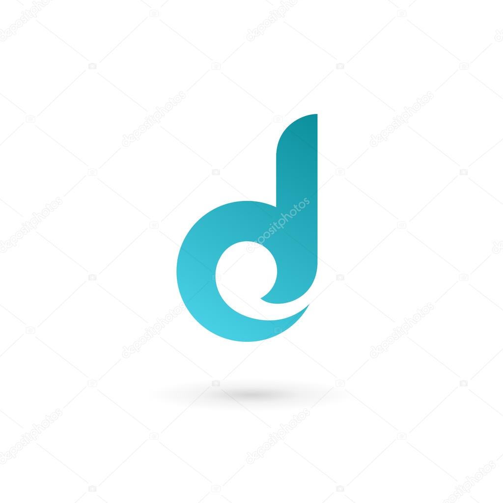 Letter D logo icon design template element