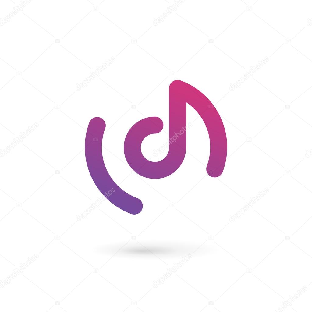 Letter D logo icon design template element
