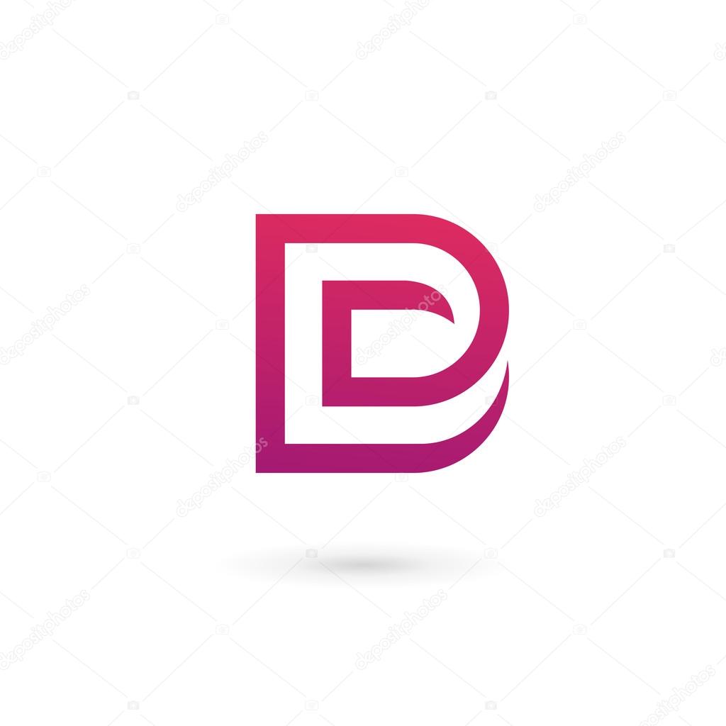 Letter D logo icon design template element