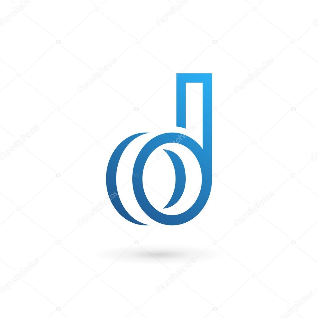Letter D logo icon design template element