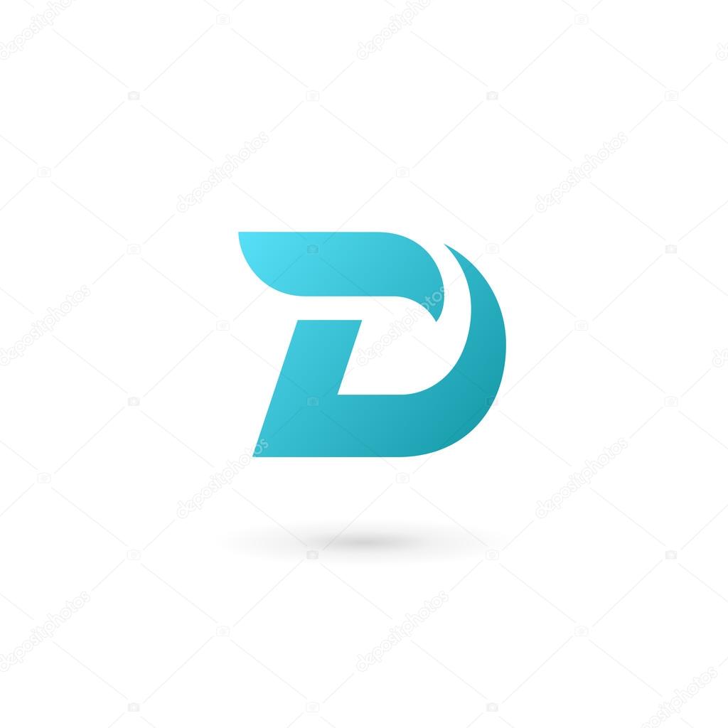 Letter D logo icon design template element