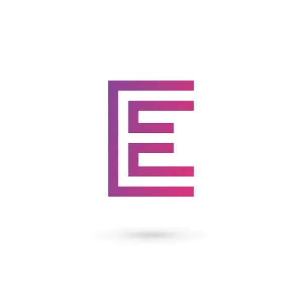 Buchstabe E Logo Symbol Design-Vorlagen-Elemente — Stockvektor