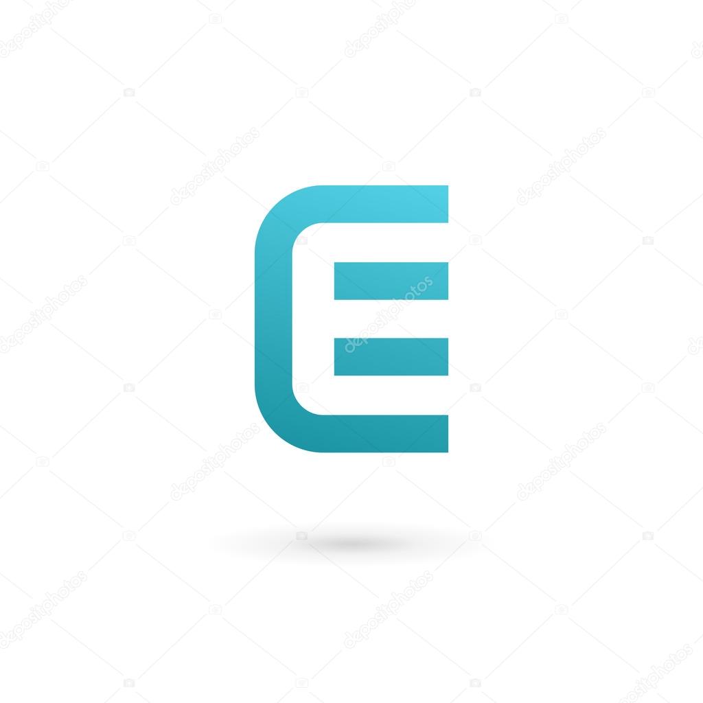 Letter E logo icon design template element