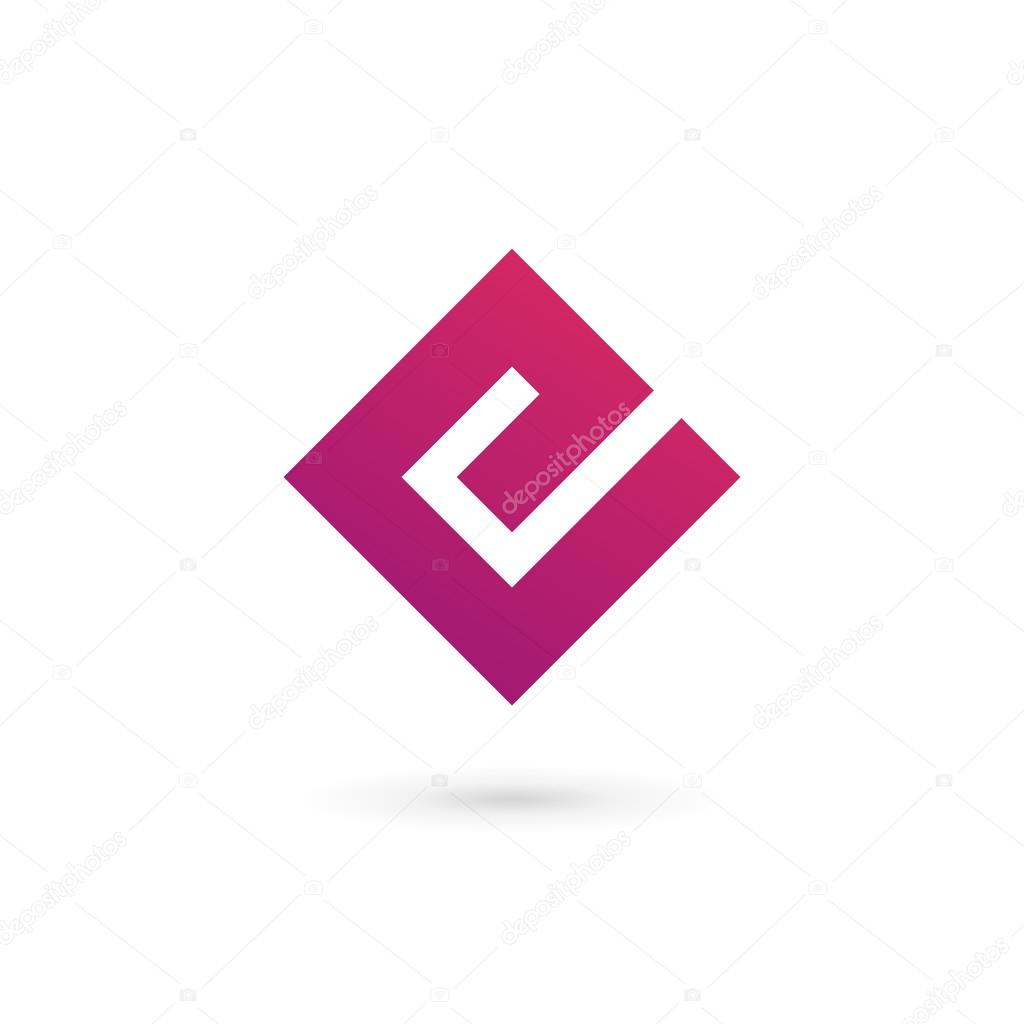 Letter E logo icon design template element