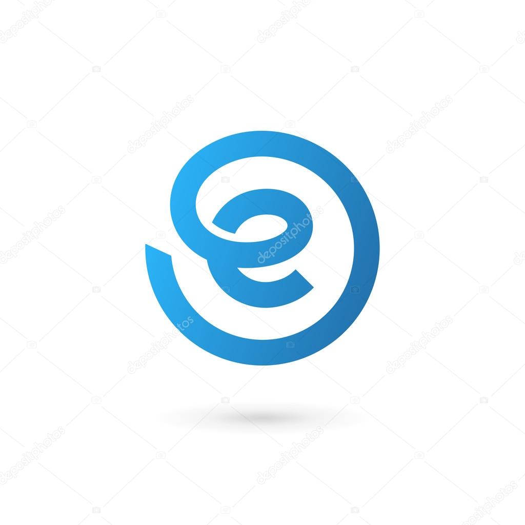 Letter E logo icon design template element