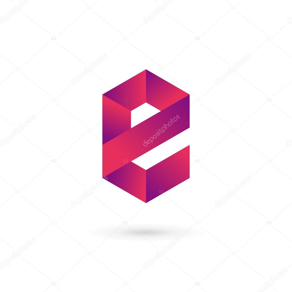 Letter E logo icon design template element