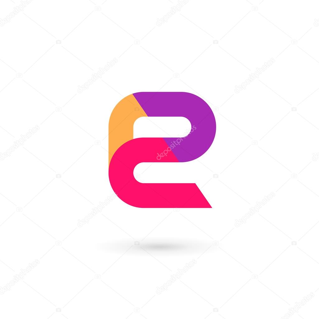 Letter E logo icon design template element