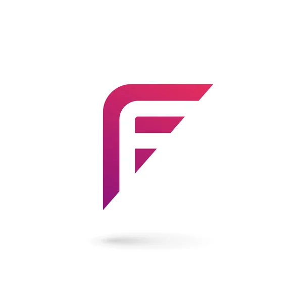 Letter F logo pictogram ontwerp template elementen — Stockvector