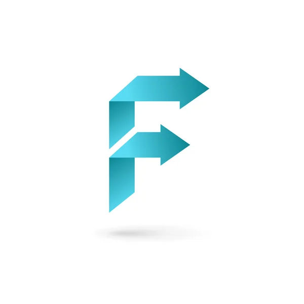 Carta F logotipo ícone design elementos de modelo —  Vetores de Stock