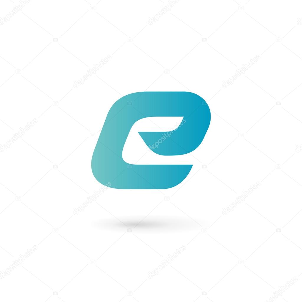 Letter E logo icon design template element