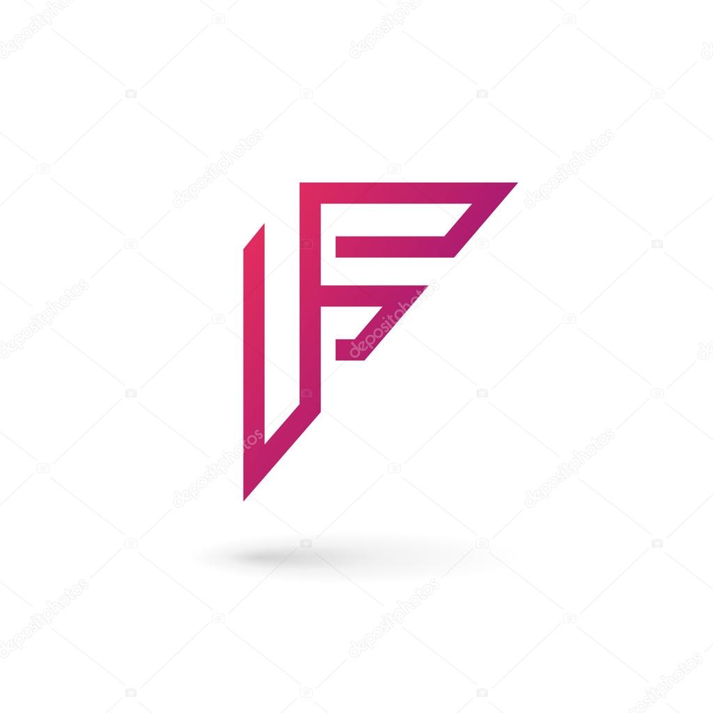 Letter F logo icon design template element