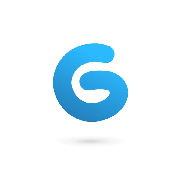 G harfi logo tasarım şablonu elementleri — Stok Vektör