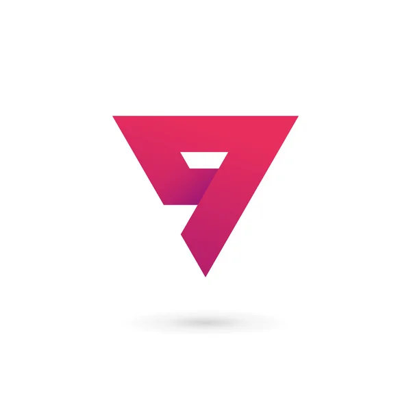 Letter G nummer 9 logo pictogram ontwerp sjabloon elementen — Stockvector