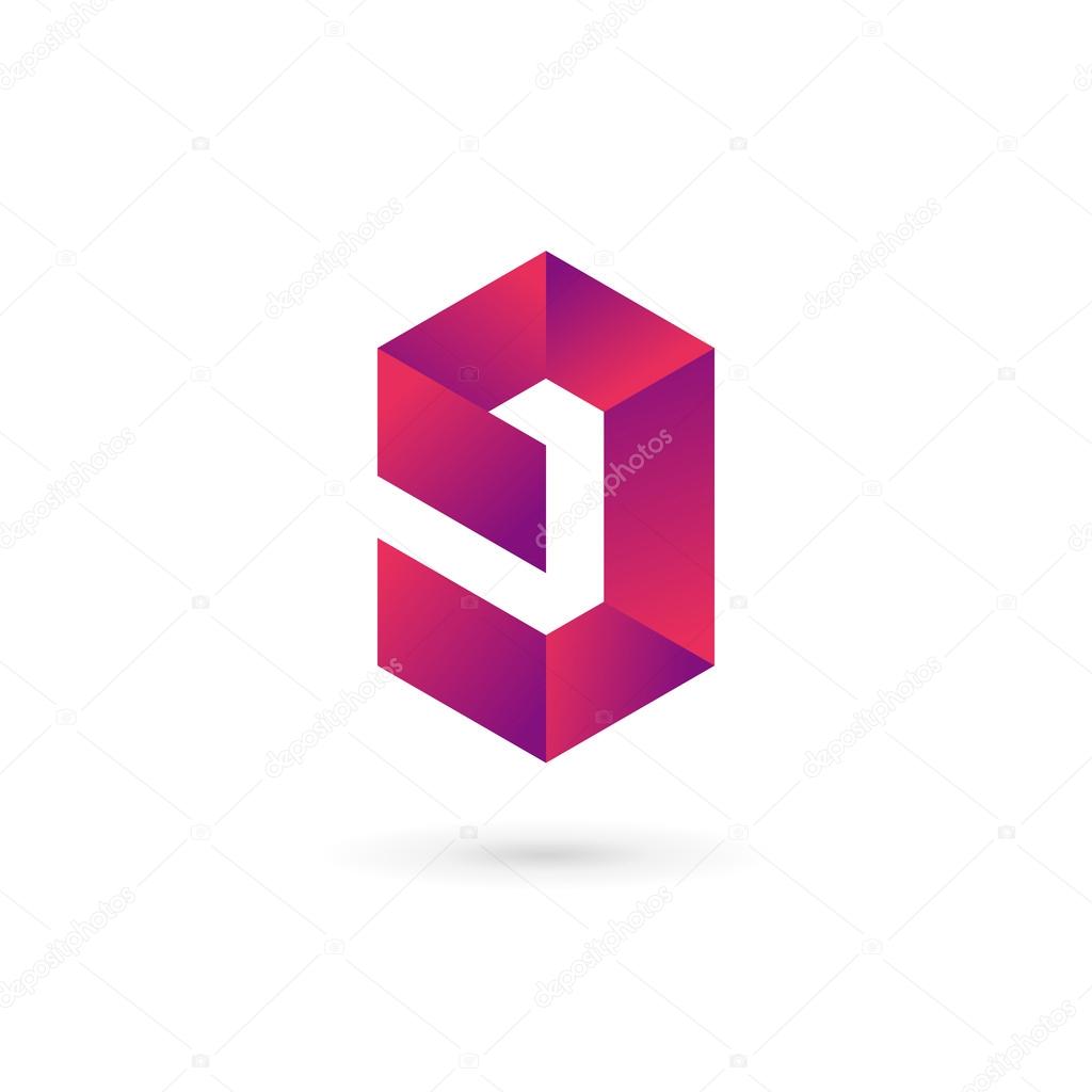 Letter G number 9 logo icon design template element