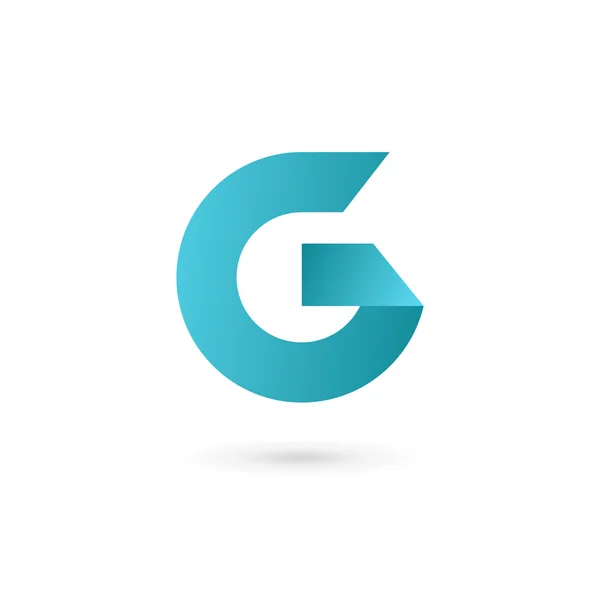 Lettre G logo icône conception des éléments de modèle — Image vectorielle