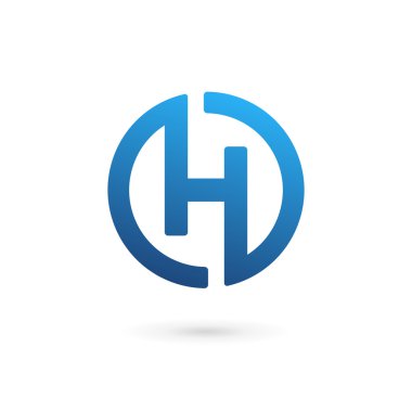 Letter H logo icon design template elements clipart