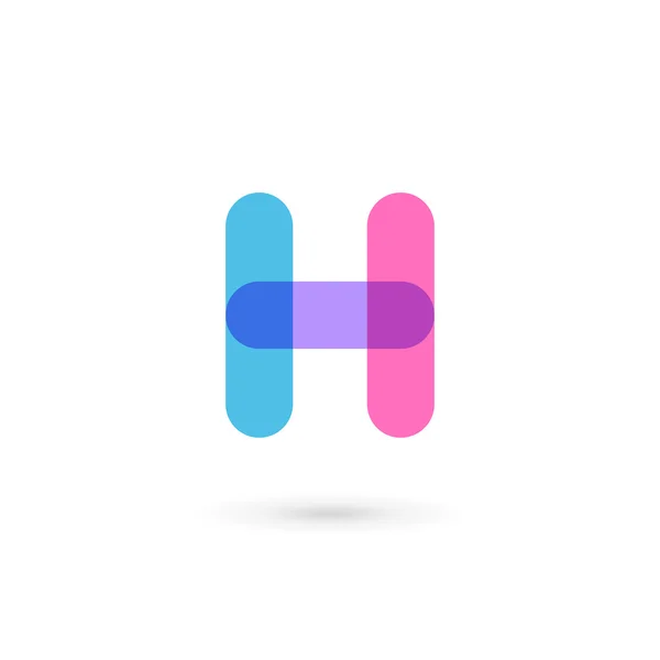 Bokstav H logotyp ikon designmall element — Stock vektor