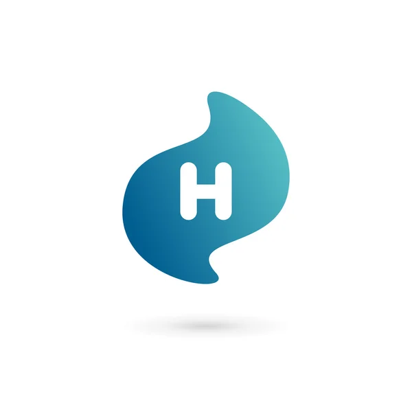 Letra H logotipo ícone design elementos de modelo —  Vetores de Stock