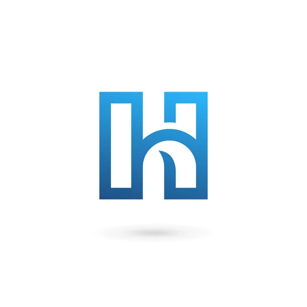 Літера H елементи шаблону дизайну логотипу — стоковий вектор