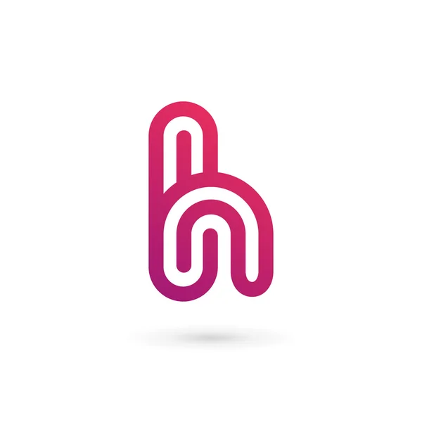 H betű logó ikon design sablon elemek — Stock Vector