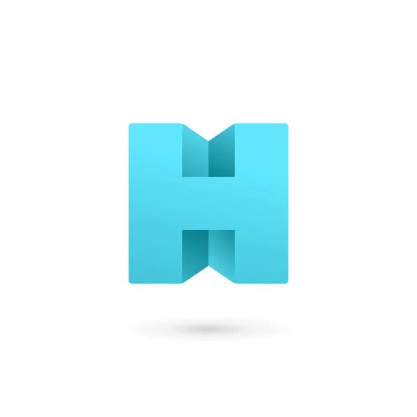 Bokstav H logotyp ikon designmall element — Stock vektor