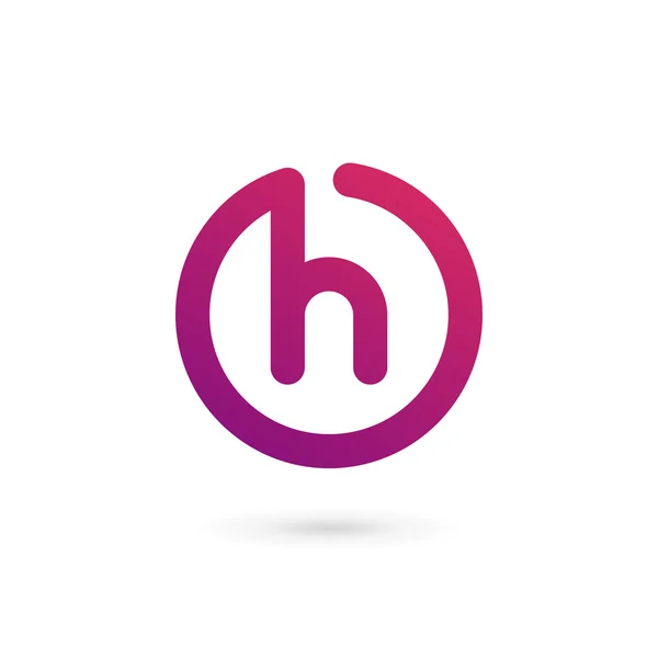 Buchstabe H Logo Symbol Design-Vorlage Elemente — Stockvektor