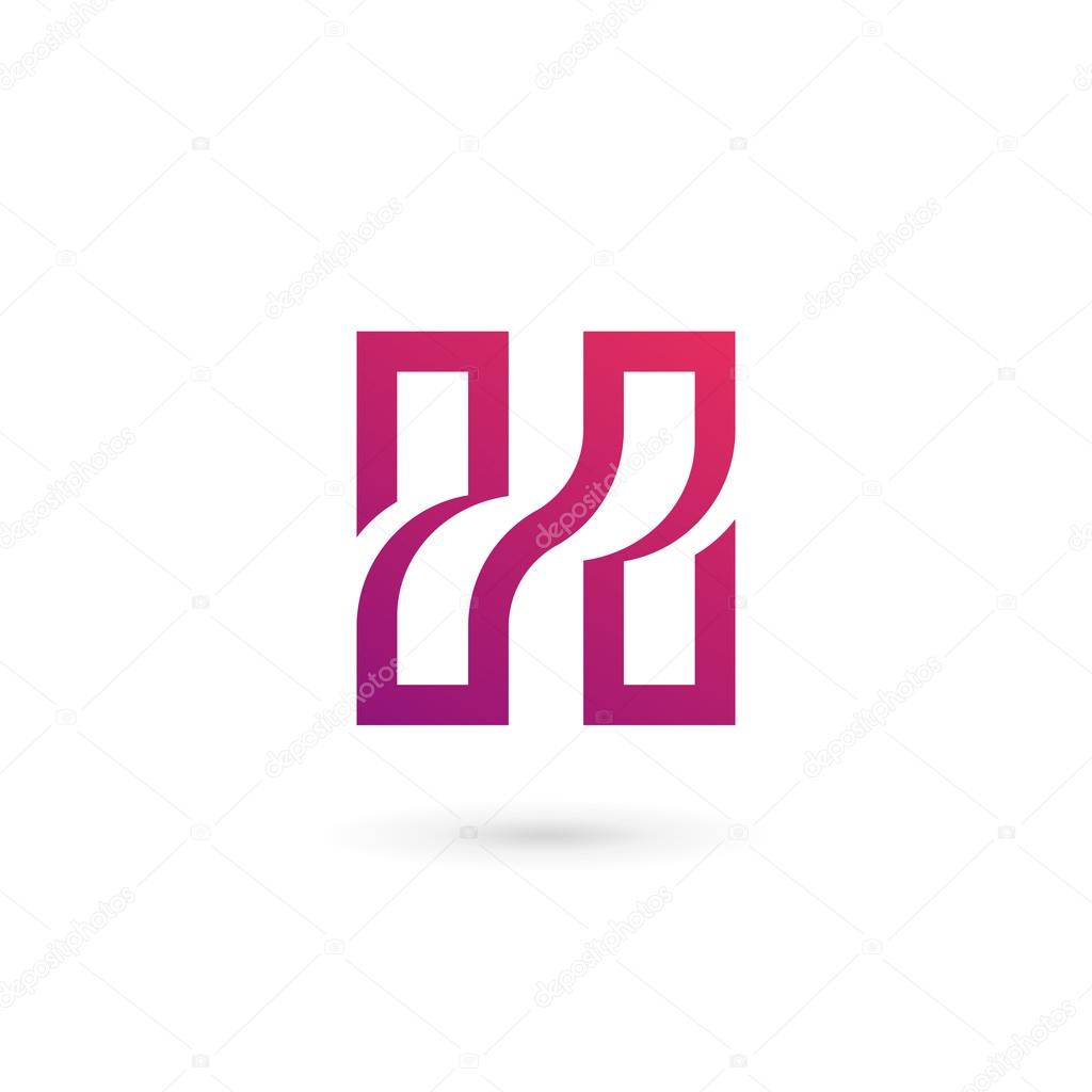 Letter H logo icon design template elements
