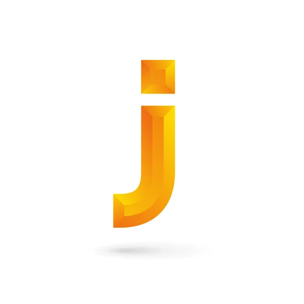 文字Jロゴアイコンデザインテンプレート要素 — ストックベクタ