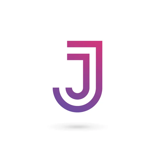 Buchstabe J Logo Symbol Design-Vorlage Elemente — Stockvektor