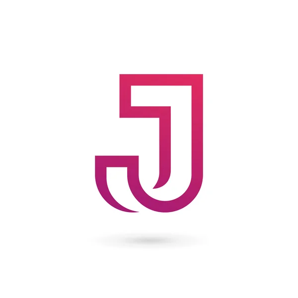 Letter J logo pictogram ontwerp template elementen — Stockvector