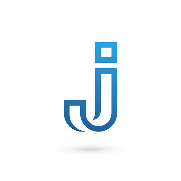 Lettera J logo icona elementi modello di design — Vettoriale Stock