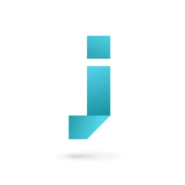 Letra J icono del logotipo elementos de plantilla de diseño — Archivo Imágenes Vectoriales