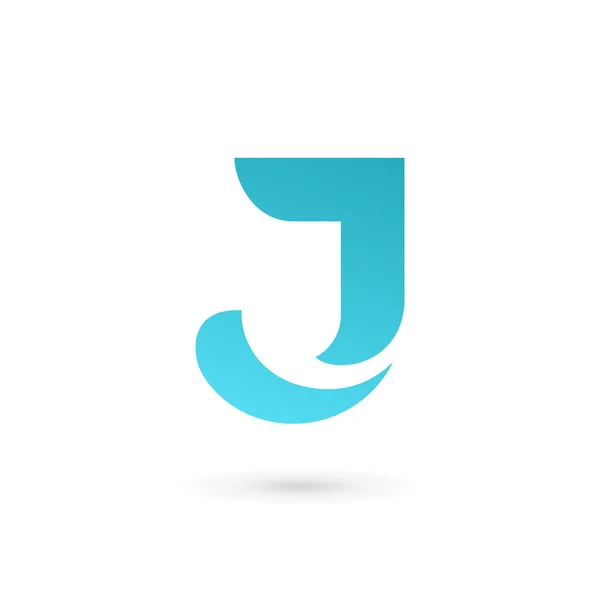 Στοιχεία προτύπου σχεδίασης εικονιδίου του γραφικού χαρακτήρα του γράμματος J — Διανυσματικό Αρχείο