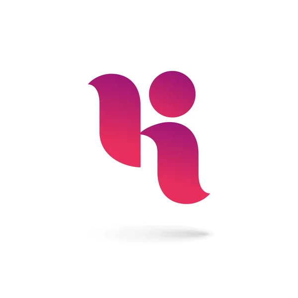 Buchstabe K Logo Symbol Design-Vorlage Elemente — Stockvektor