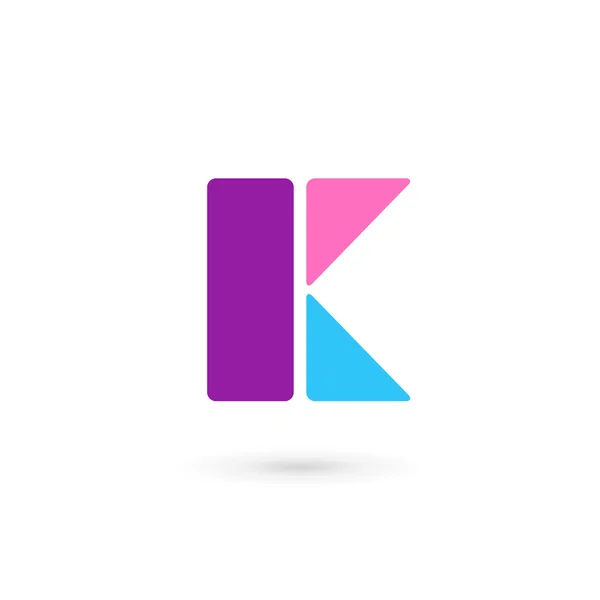 Bokstav K logotyp ikon designmall element — Stock vektor