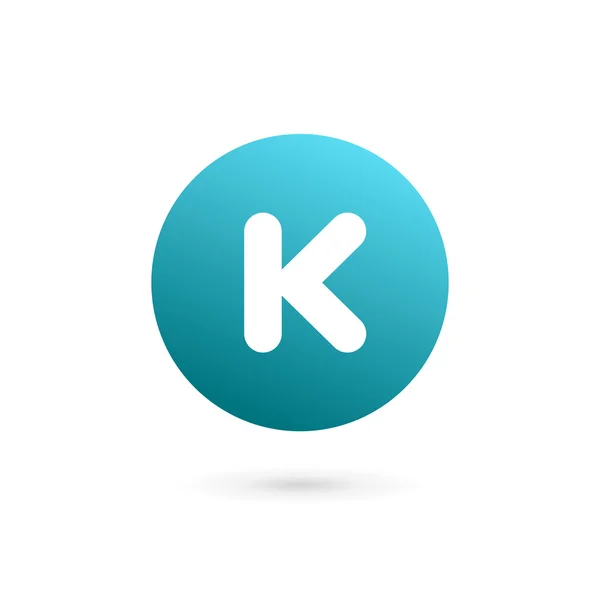 Bokstav K logotyp ikon designmall element — Stock vektor