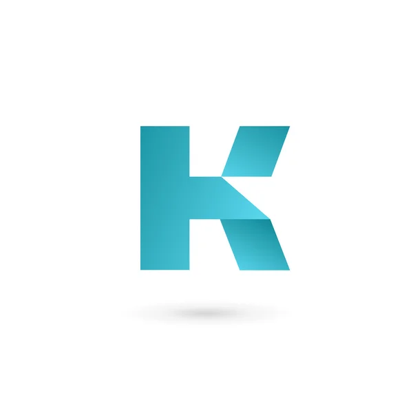 Bokstav K logotyp ikon designmall element — Stock vektor